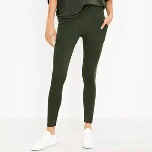 Lou & Grey Olive Green The Ponte Pocket Legging Pants